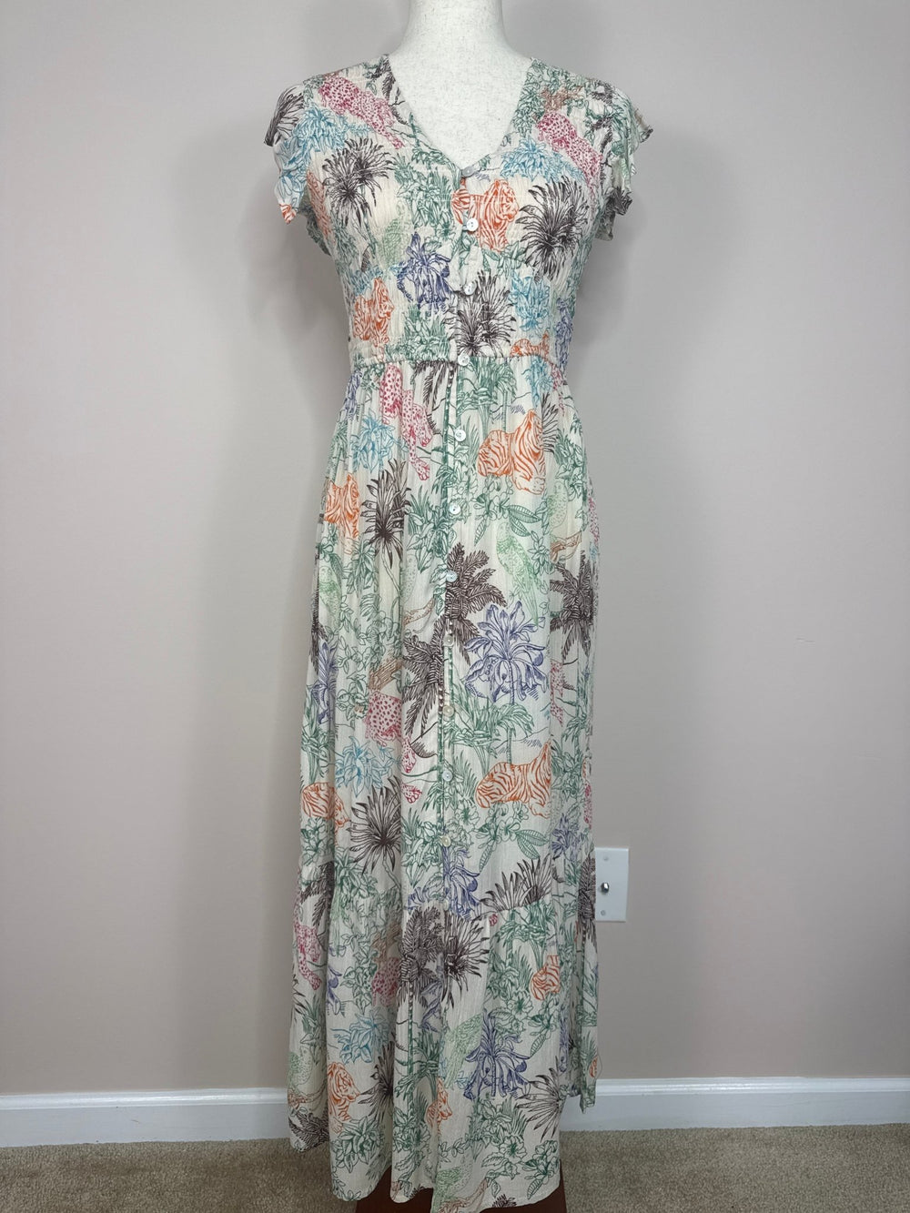 Leo Jungle Printed Dress - 22 Palms Boutique