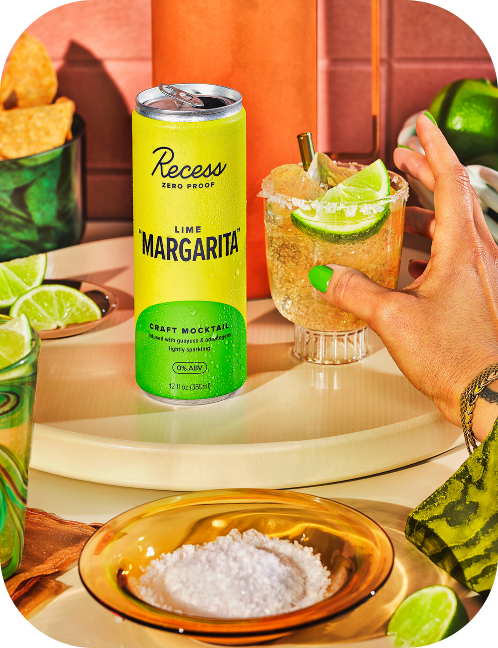 Lime Margarita Craft Mocktail - 22 Palms Boutique