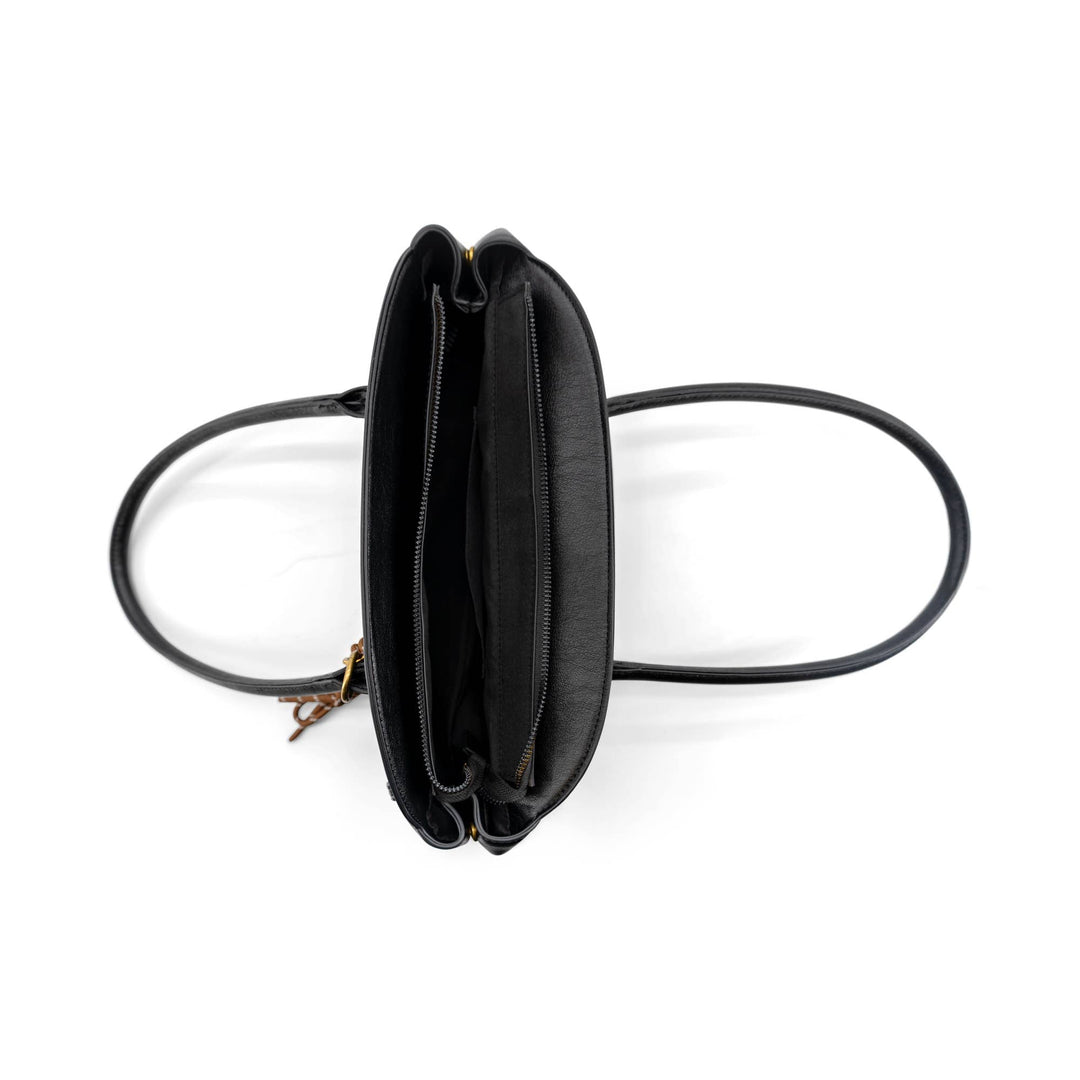 Liorah Cresent Shoulder Bag in Black - 22 Palms Boutique