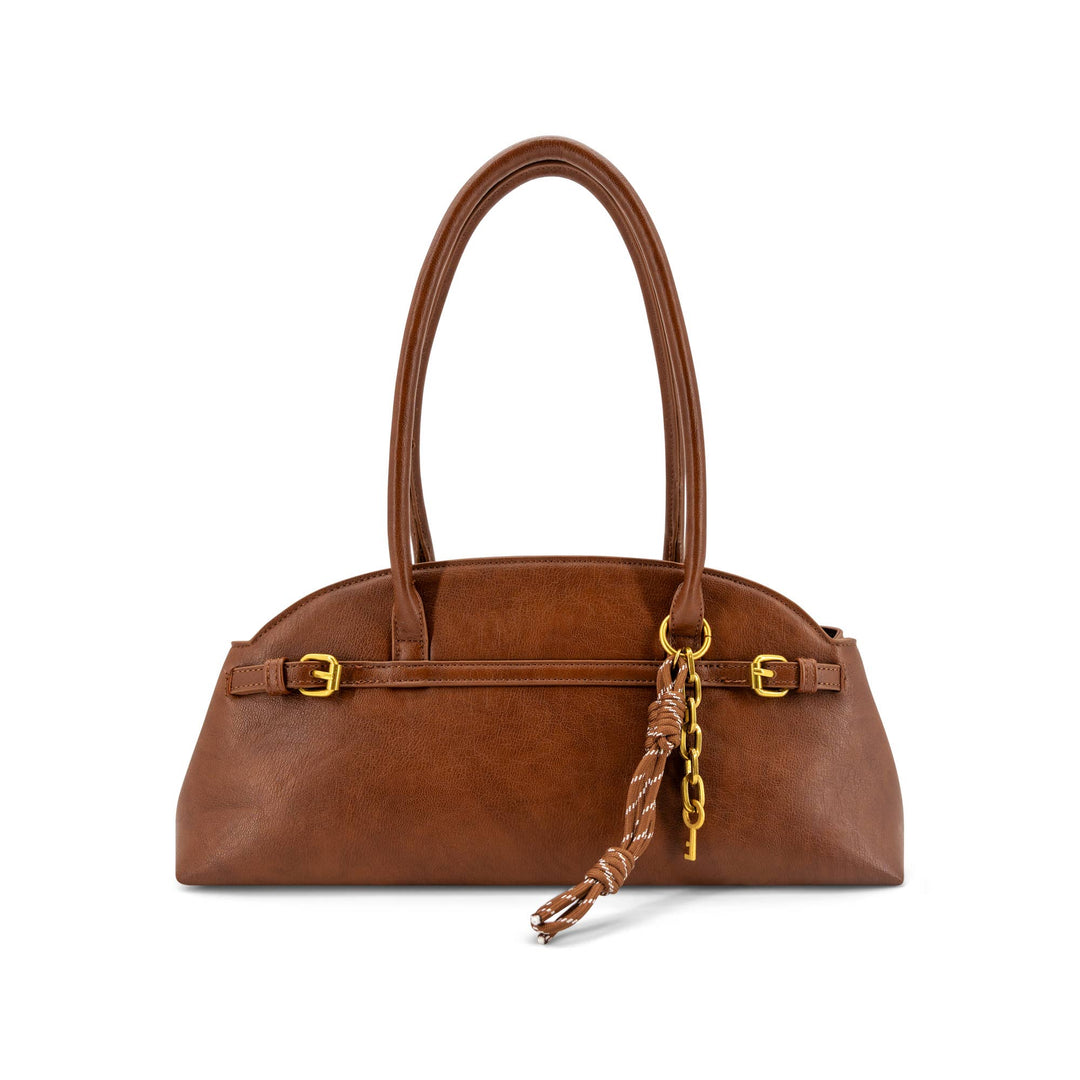 Liorah Cresent Shoulder Bag in Brown - 22 Palms Boutique