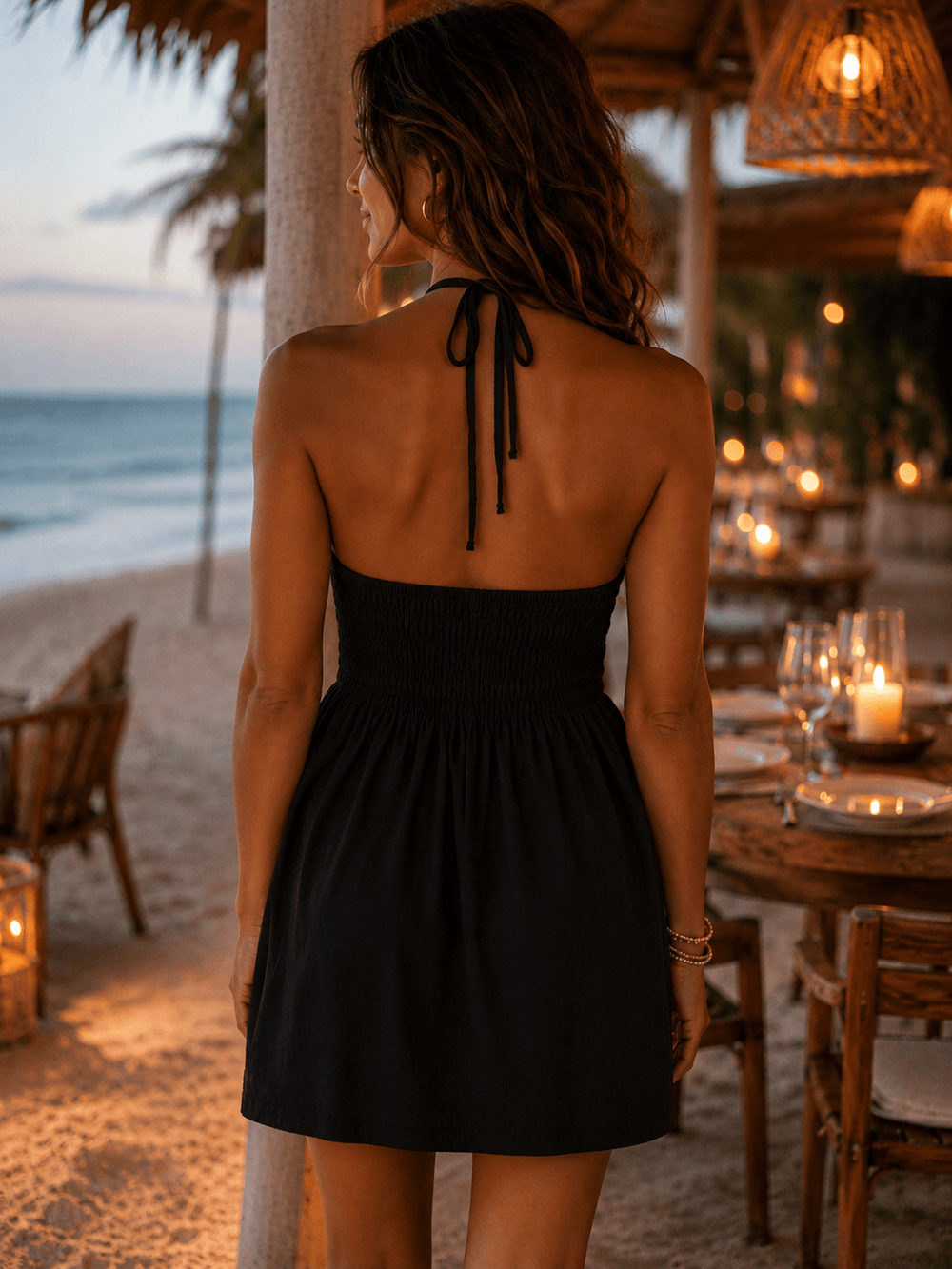 Martinique Black Dress - 22 Palms Boutique