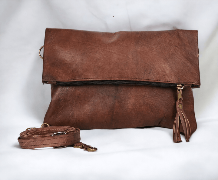 Moroccan Leather Crossbody - 22 Palms Boutique