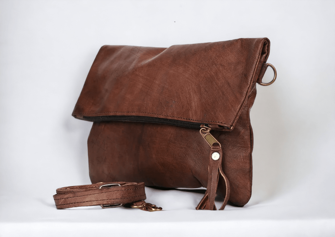 Moroccan Leather Crossbody - 22 Palms Boutique