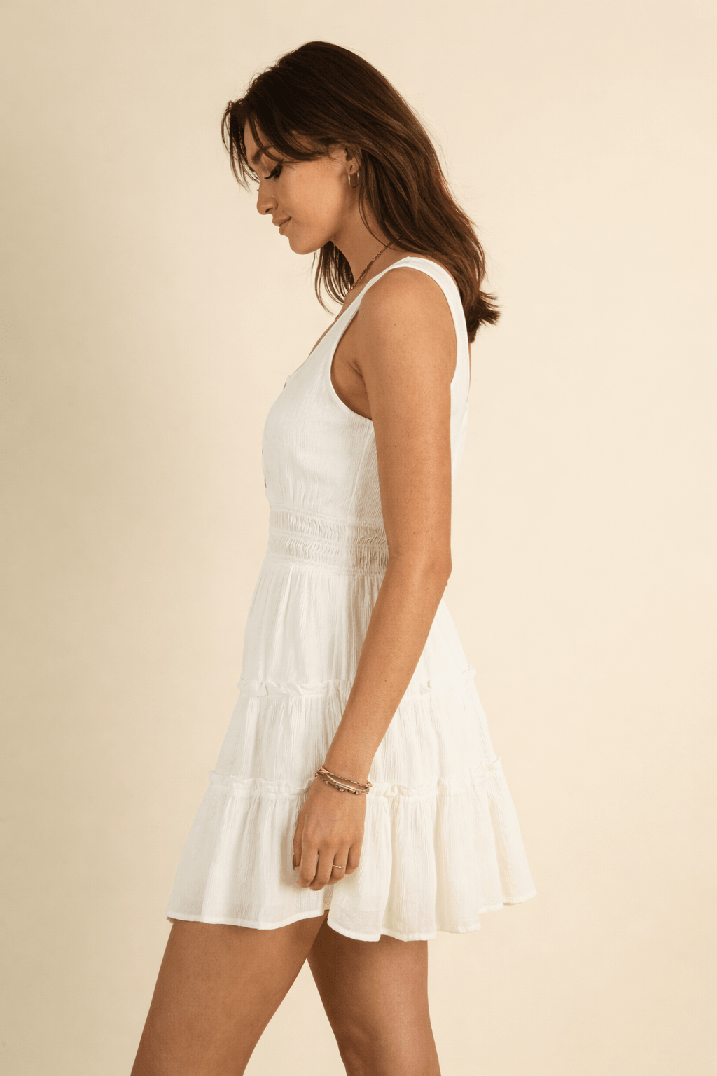 Olinda Dress in White - 22 Palms Boutique