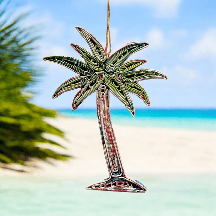 Palm Tree Ornament - Recycled Paper - 22 Palms Boutique
