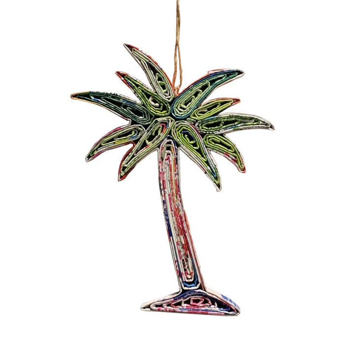 Palm Tree Ornament - Recycled Paper - 22 Palms Boutique