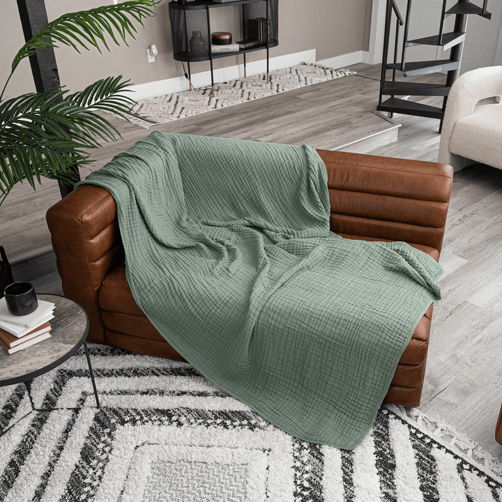 Premium Muslin Cotton Throw | 50" x 60" - 22 Palms Boutique