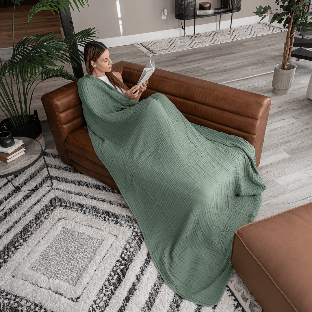 Premium Muslin Cotton Throw | 50" x 60" - 22 Palms Boutique