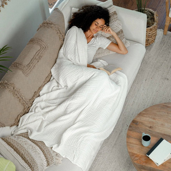 Premium Muslin Cotton Throw | 50" x 60" - 22 Palms Boutique