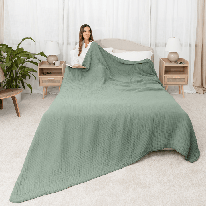 Premium Muslin Cotton Throw | 50" x 60" - 22 Palms Boutique