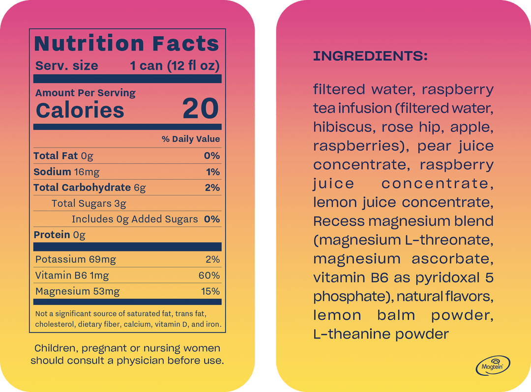 Raspberry Lemon Adaptogen Sparkling Water - 22 Palms Boutique