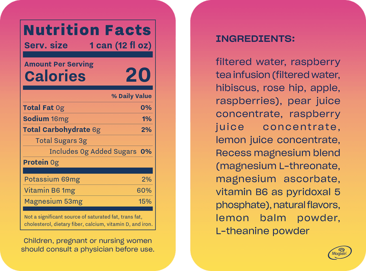 Raspberry Lemon Adaptogen Sparkling Water - 22 Palms Boutique