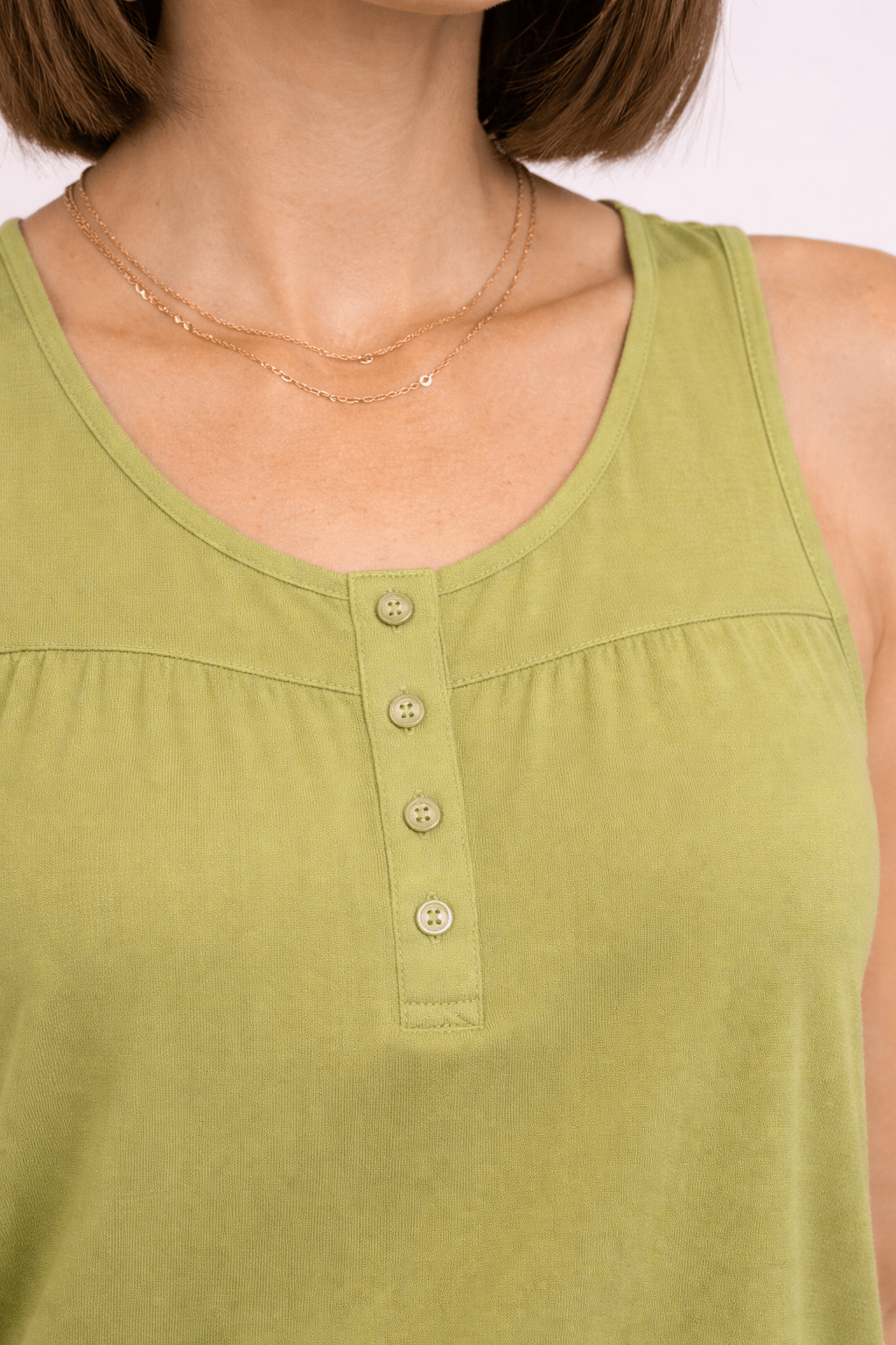 Scoop Neck Flowy Tank - Pistachio - 22 Palms Boutique