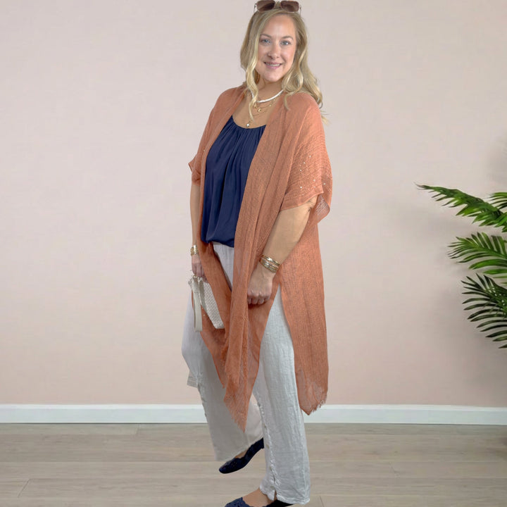 Sequin Kimono - 22 Palms Boutique