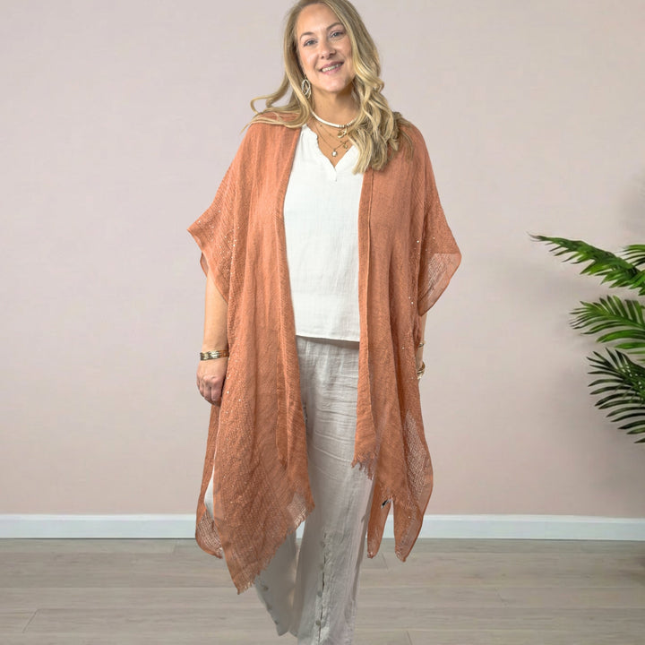 Sequin Kimono - 22 Palms Boutique