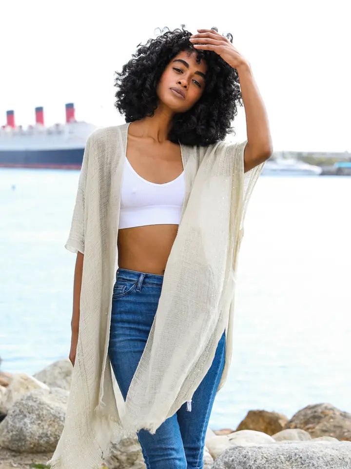Sequin Kimono - 22 Palms Boutique