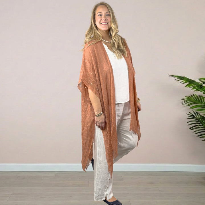 Sequin Kimono - 22 Palms Boutique