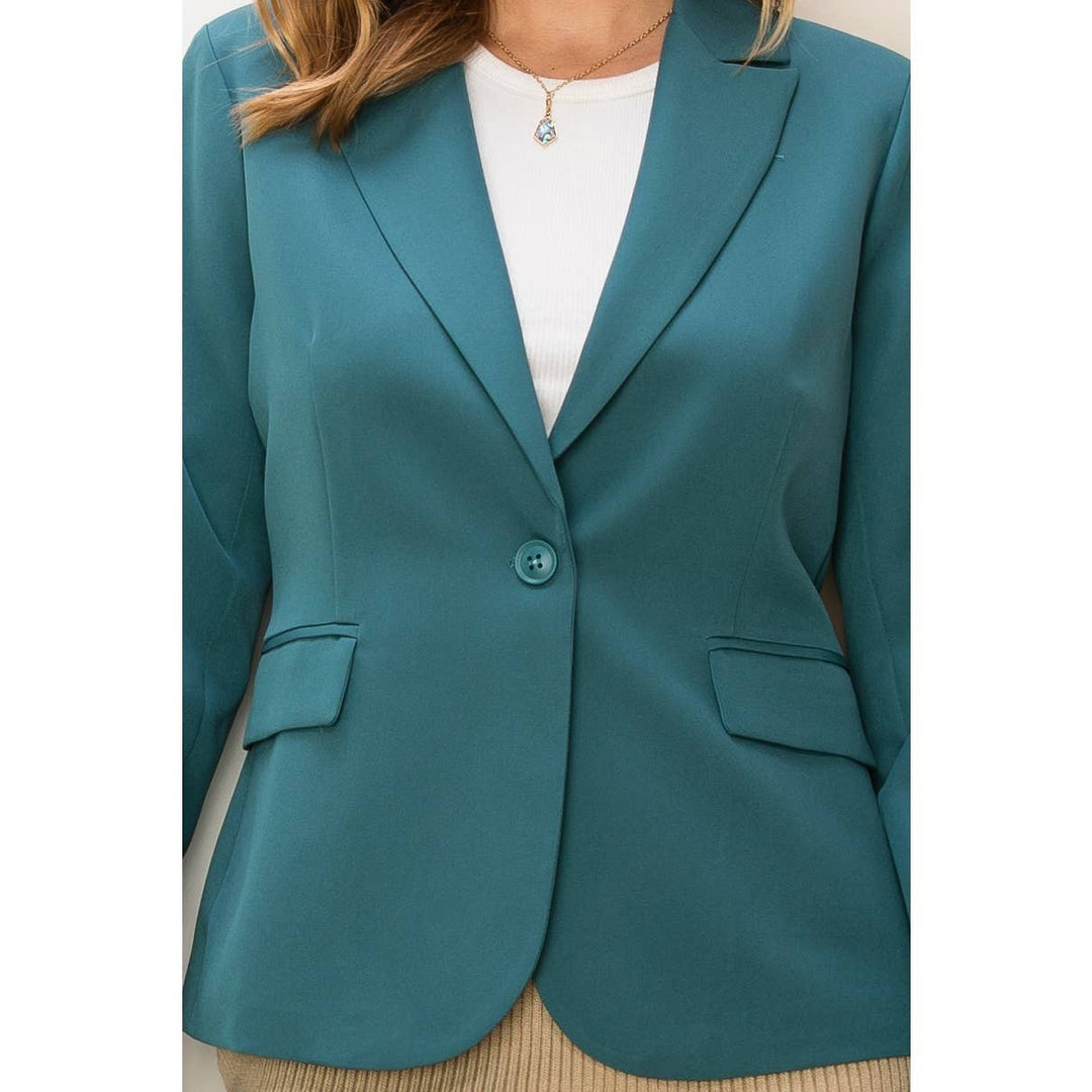 Single Button Tailored Blazer - 22 Palms Boutique