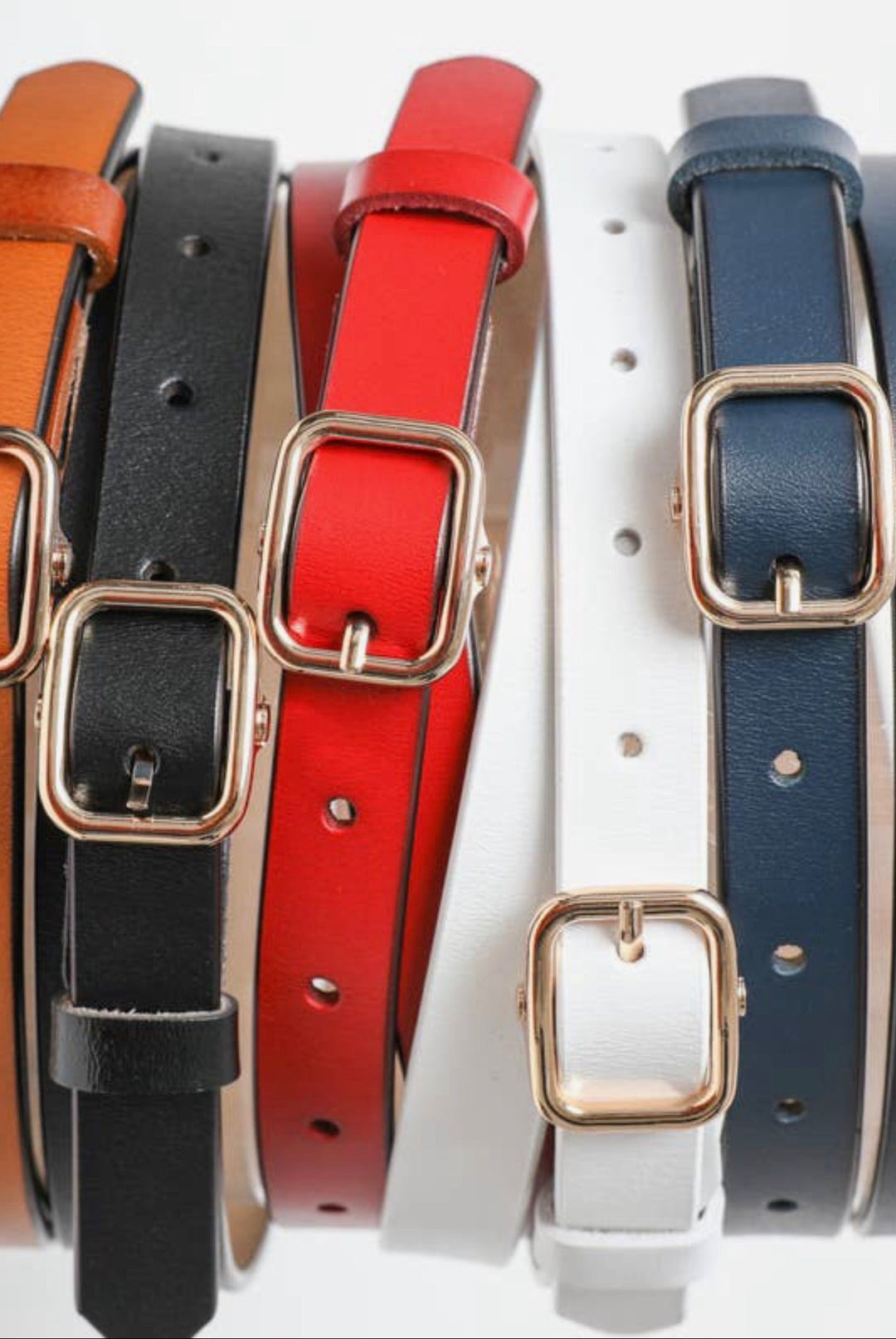 Skinny Leather Belt - 22 Palms Boutique