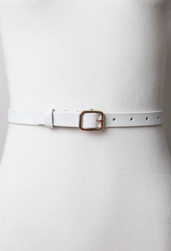 Skinny Leather Belt - 22 Palms Boutique