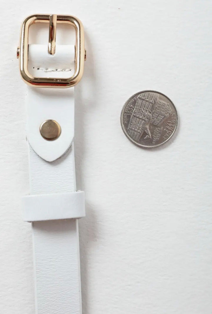 Skinny Leather Belt - 22 Palms Boutique