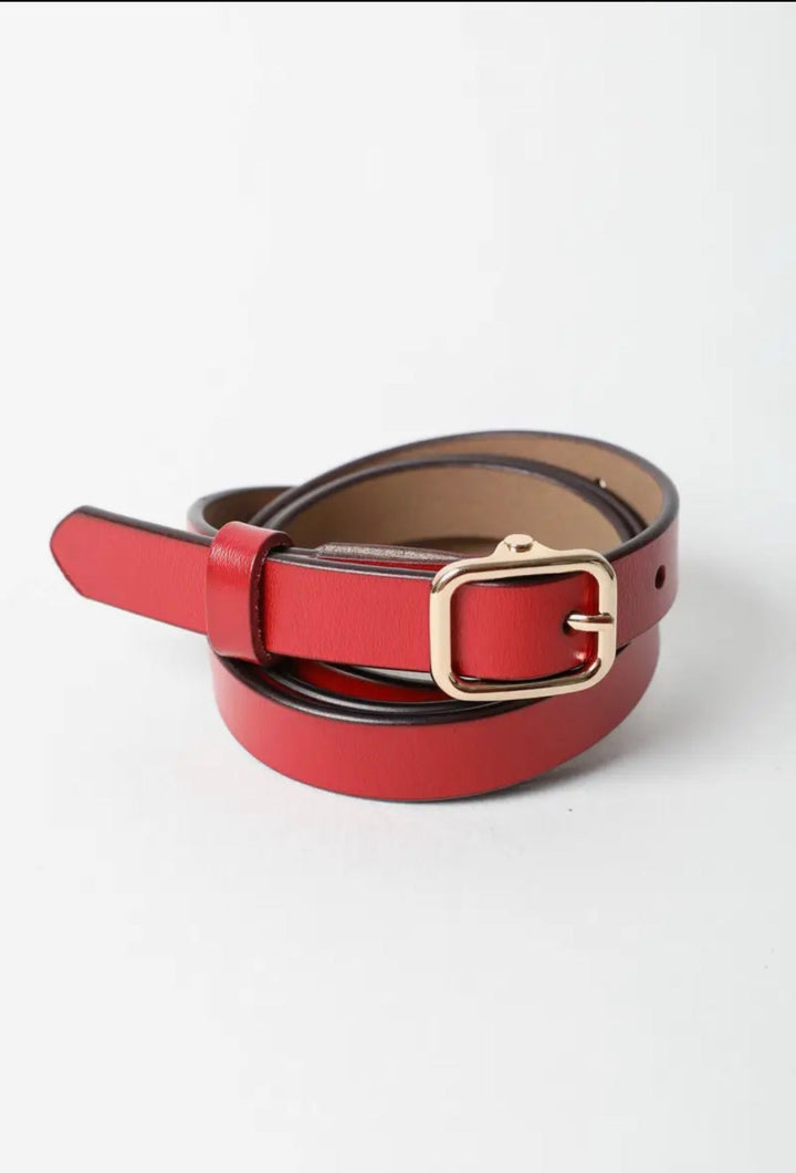 Skinny Leather Belt - 22 Palms Boutique