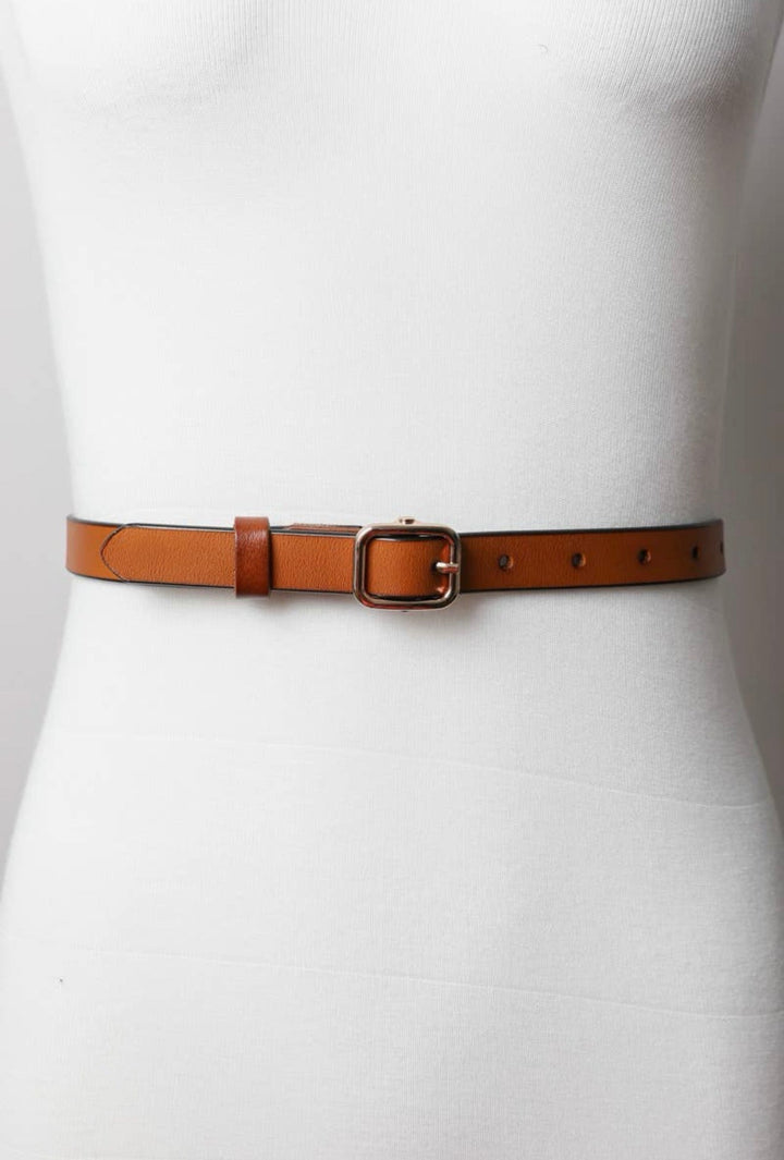 Skinny Leather Belt - 22 Palms Boutique