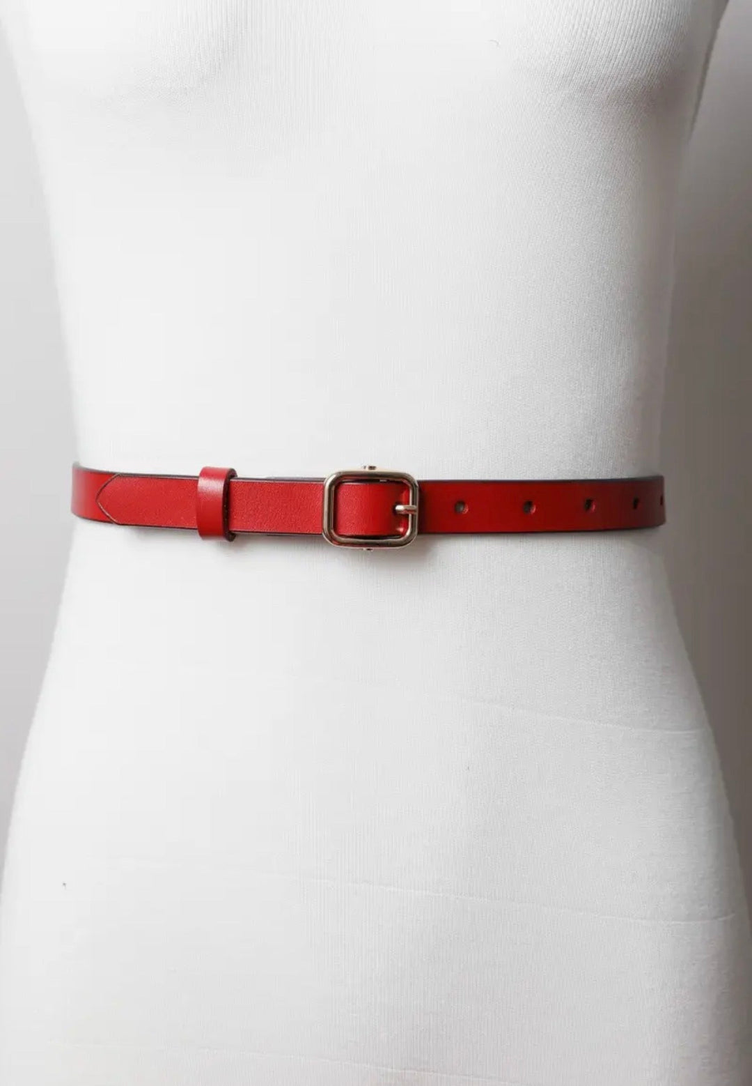 Skinny Leather Belt - 22 Palms Boutique