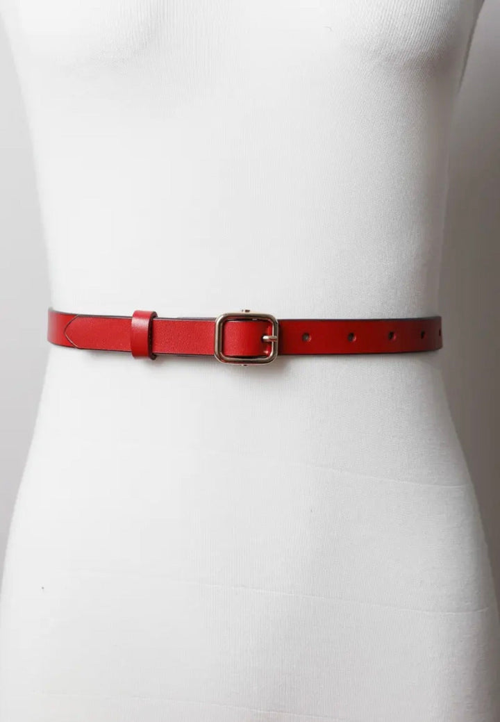 Skinny Leather Belt - 22 Palms Boutique
