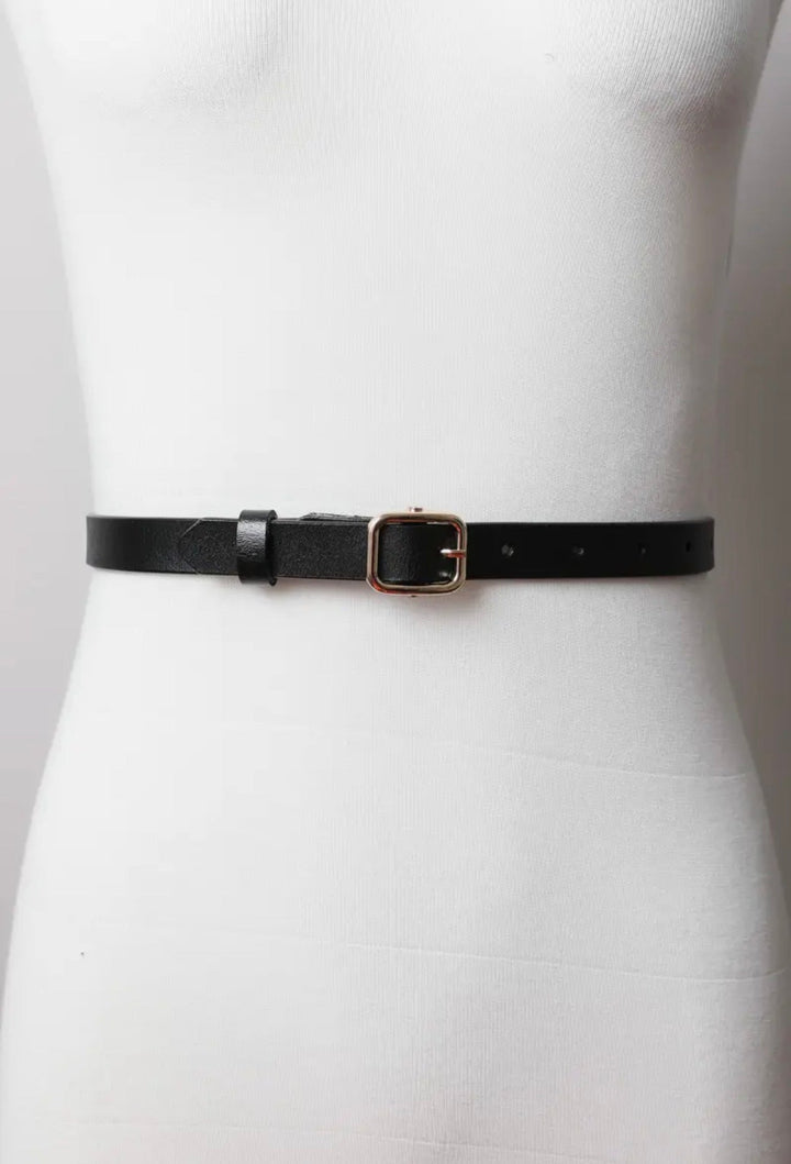 Skinny Leather Belt - 22 Palms Boutique