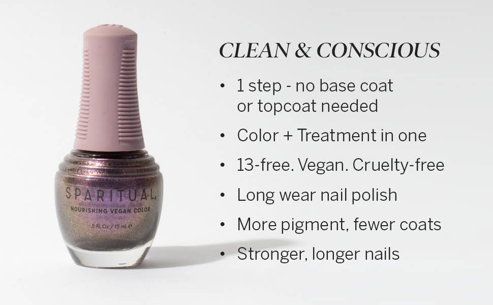 SpaRitual Nourishing Vegan Nail Polish: Self Love - 22 Palms Boutique