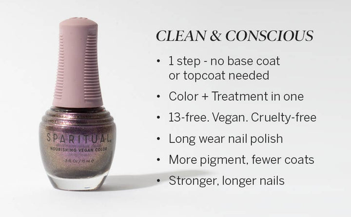 SpaRitual Nourishing Vegan Nail Polish: Self Love - 22 Palms Boutique