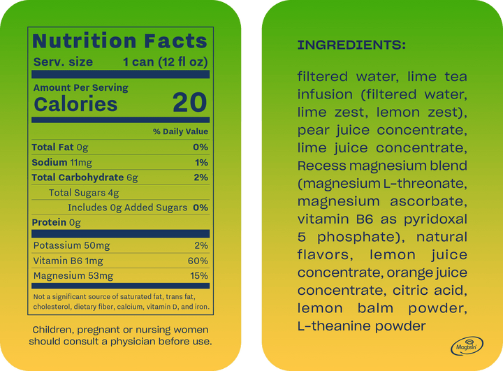Sparkling Lime Adaptogen Water - 22 Palms Boutique