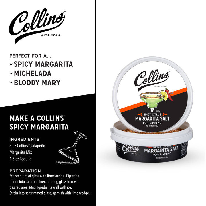 Spicy Citrus Glass-Rimming Margarita Sea Salt - 4 oz - 22 Palms Boutique