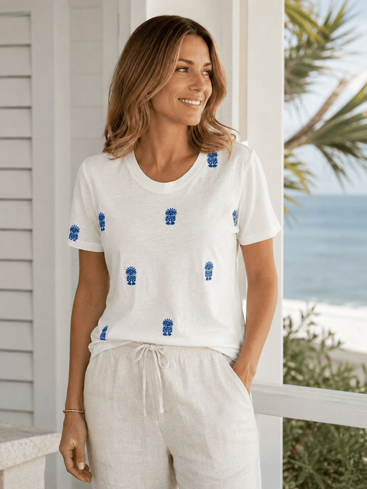 Tiki 100% Cotton Tee-Shirt - 22 Palms Boutique