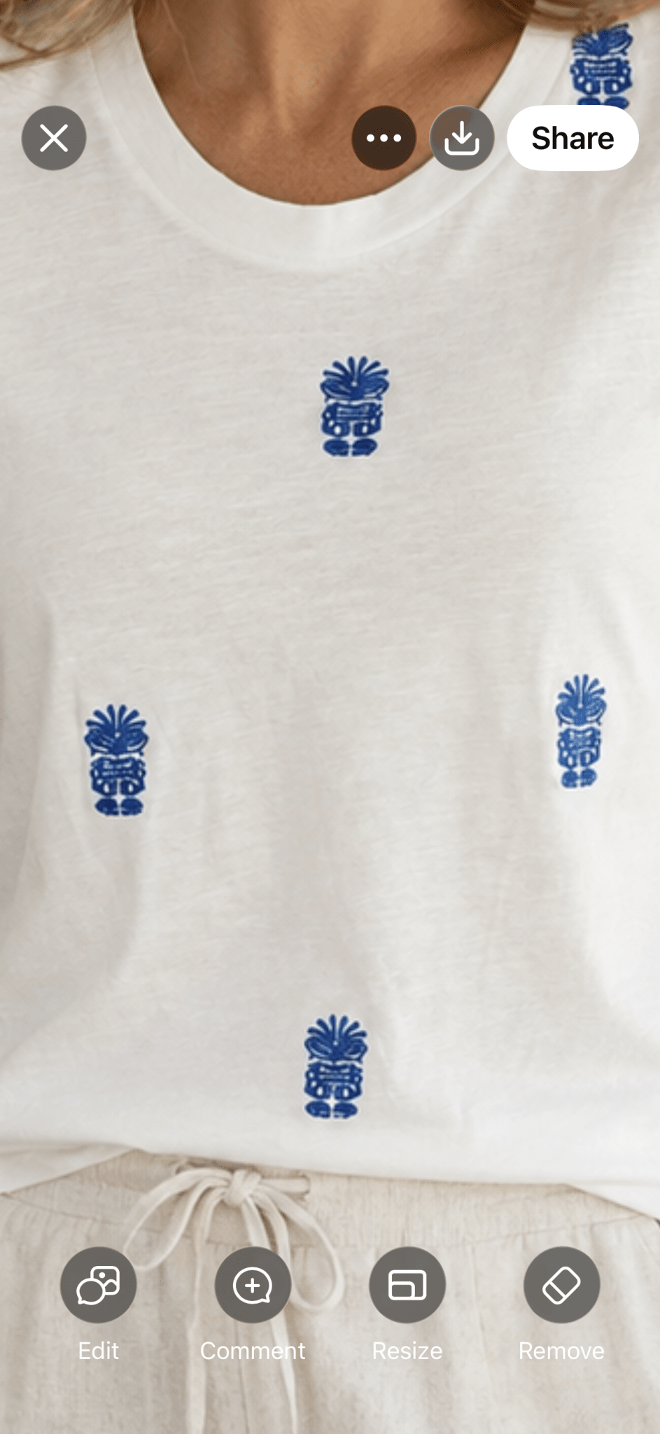 Tiki 100% Cotton Tee-Shirt - 22 Palms Boutique