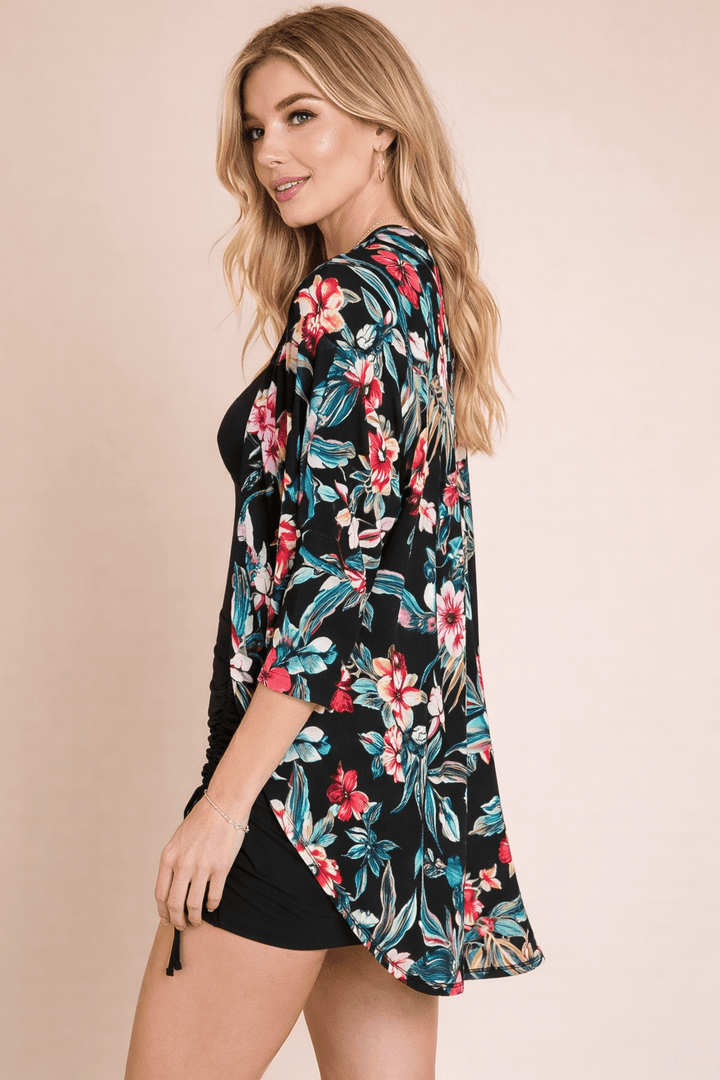 Tropical Floral Bulgari Cardigan - 22 Palms Boutique