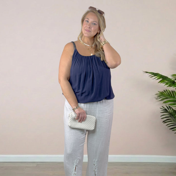 Viscose Rope Braided Tank - 22 Palms Boutique