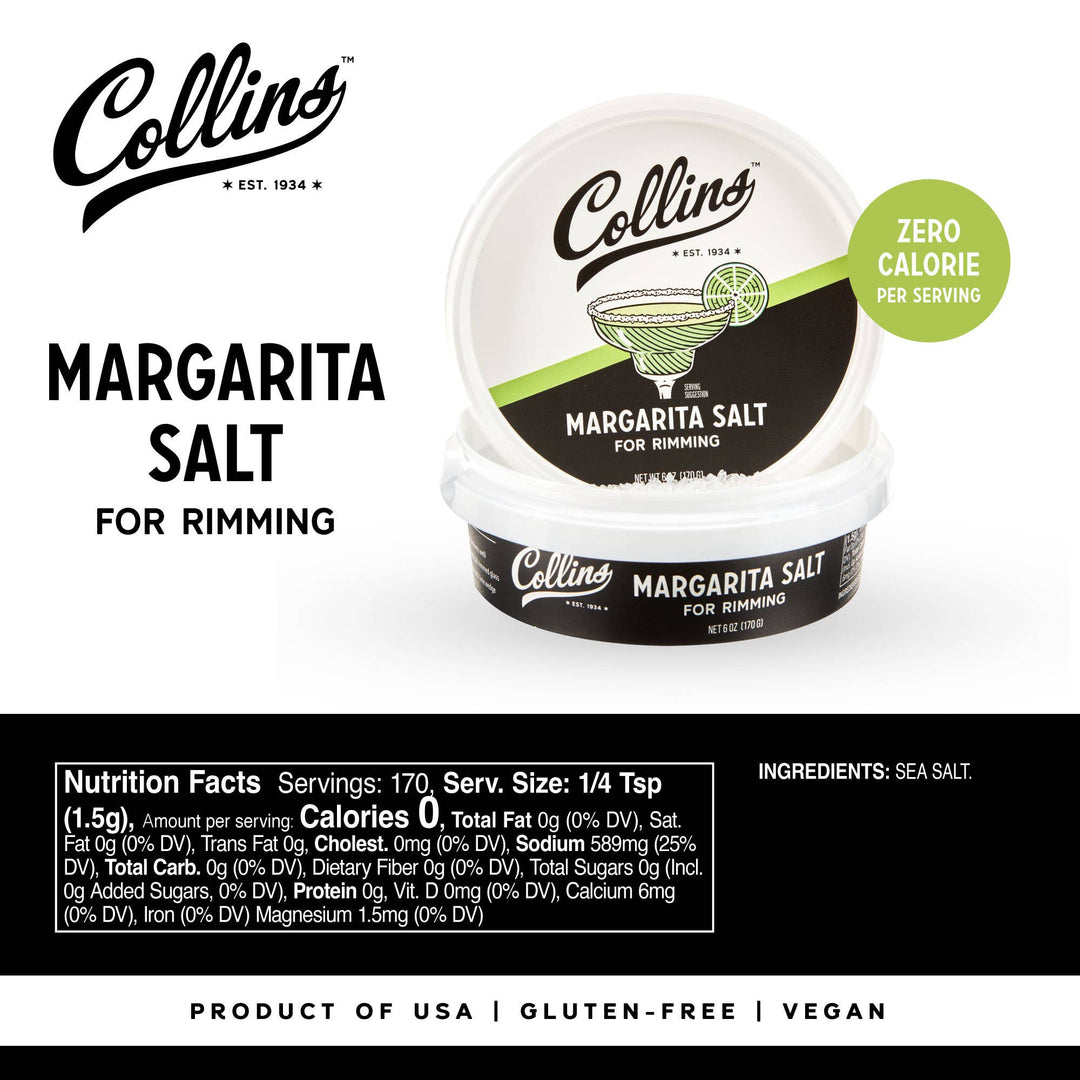 White Glass-Rimming Margarita Sea Salt - 6 oz - 22 Palms Boutique