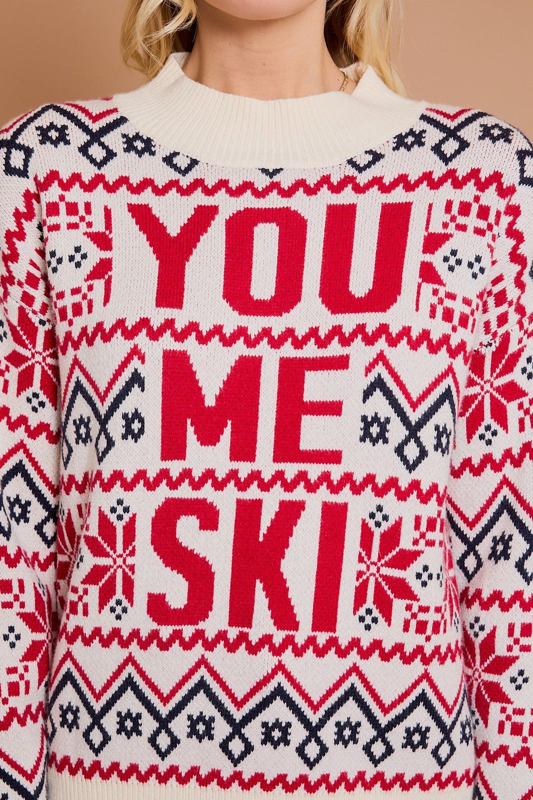 You, Me, Ski Sweater - 22 Palms Boutique