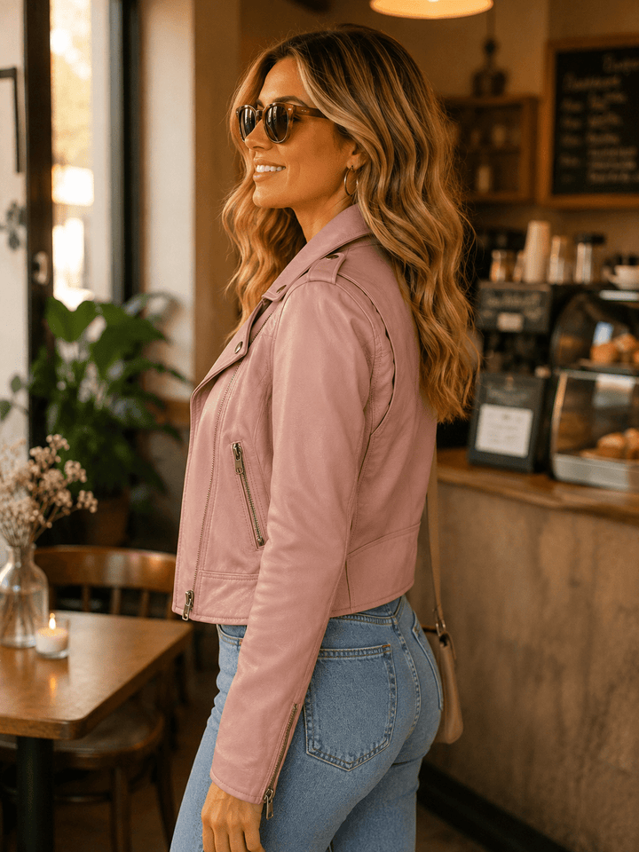Zenana PU Leather Riding Jacket - 22 Palms Boutique