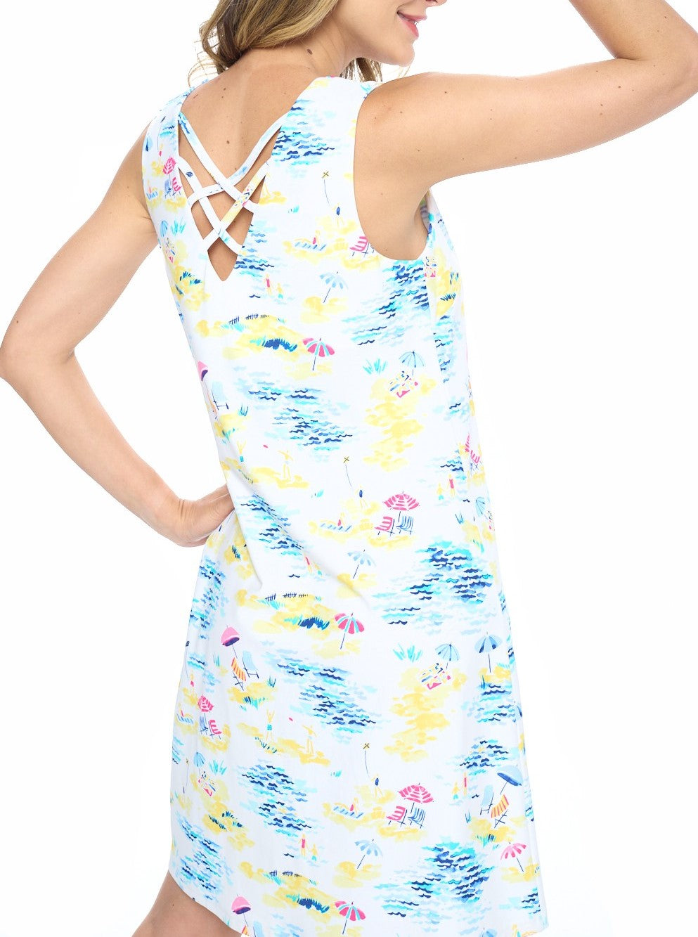 UPF 50 Crisscross back Dress "Lilia" **2 Colors**