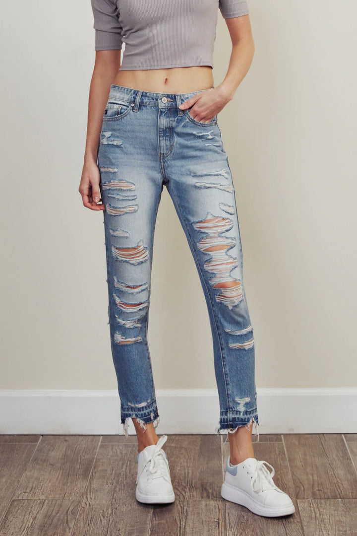 KanCan Rainbow Threads jeans - 22 Palms Boutique