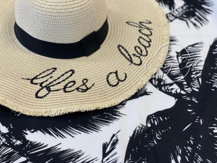 Beach Bound Sun Hat - Life's a Beach - 22 Palms Boutique