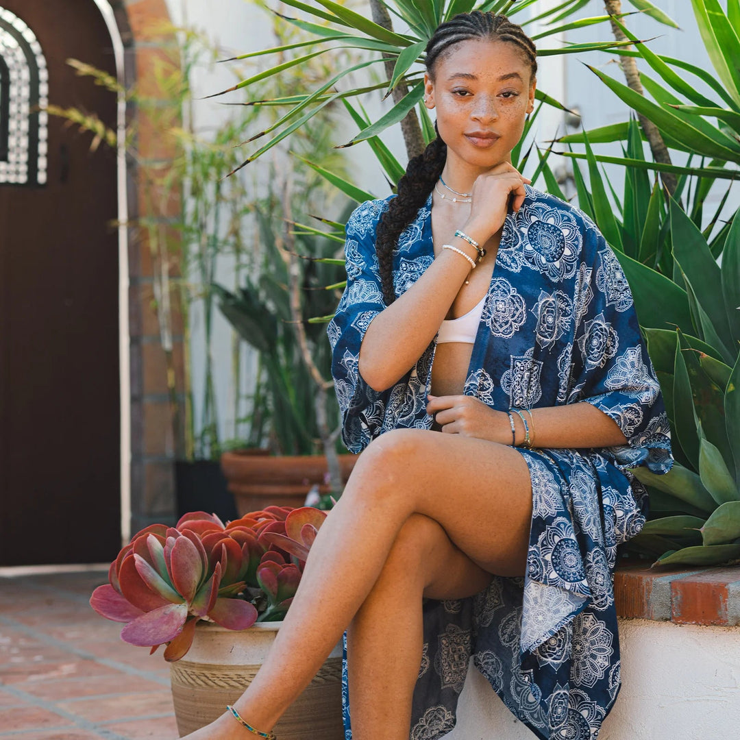 Crater Lake Kimono Cover Up - 22 Palms Boutique