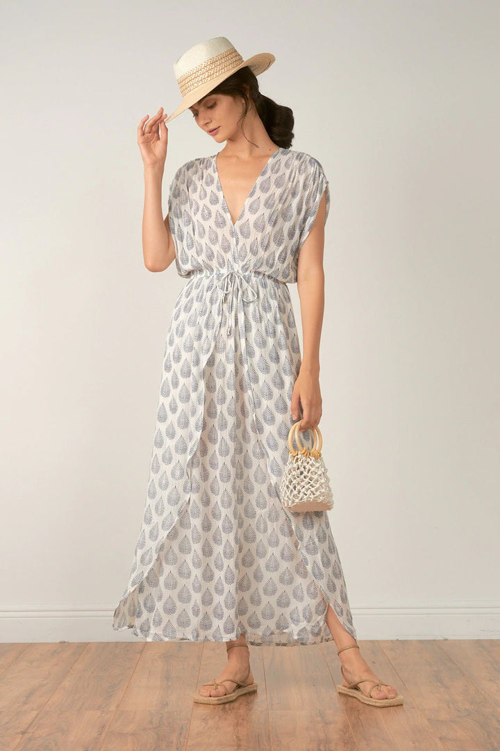 Deep V Maxi Dress - 22 Palms Boutique