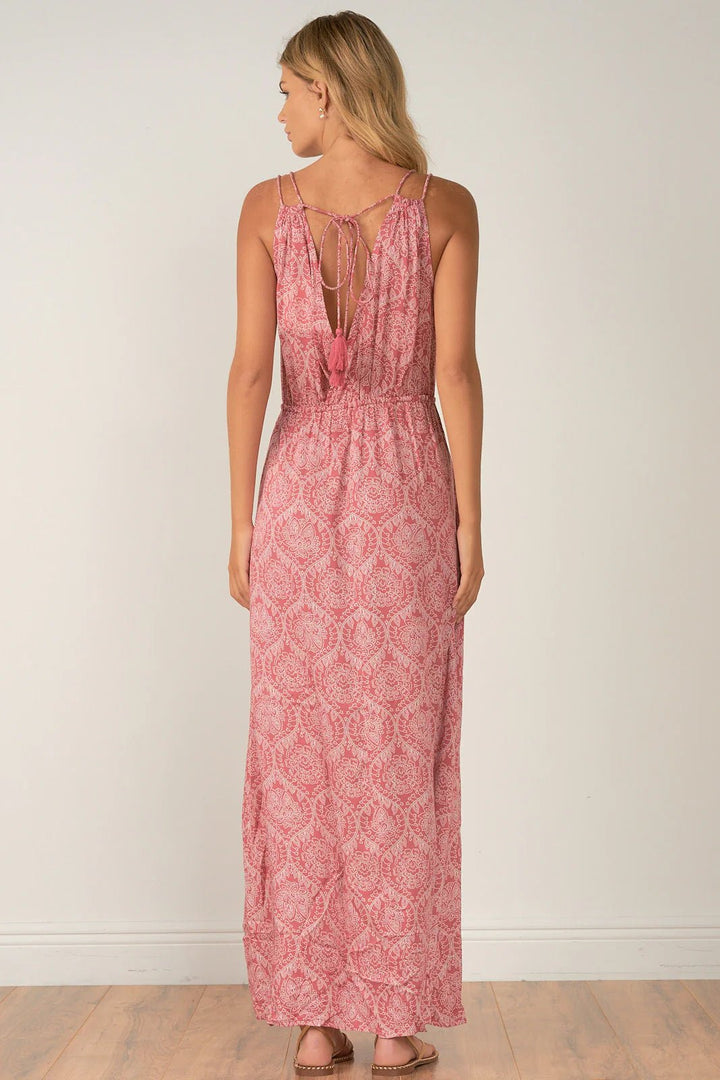 Elan Rochelle V - neck maxi with high slit - 22 Palms Boutique