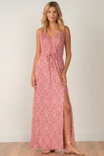 Elan Rochelle V - neck maxi with high slit - 22 Palms Boutique