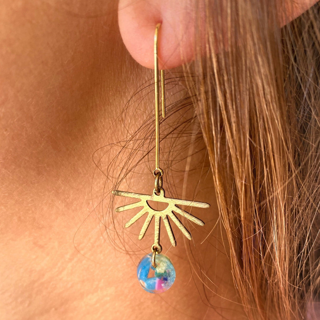 Eleuthera Ocean Plastic Earrings - 22 Palms Boutique