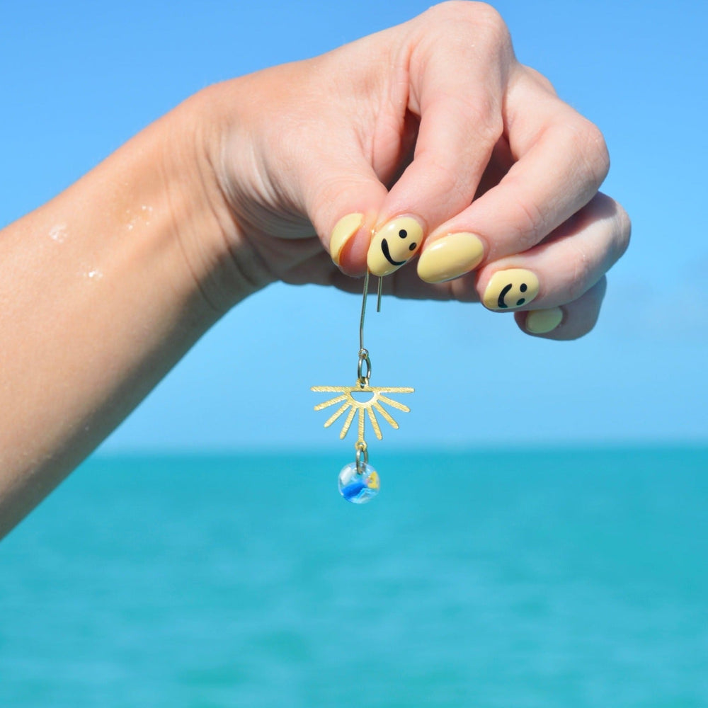 Eleuthera Ocean Plastic Earrings - 22 Palms Boutique